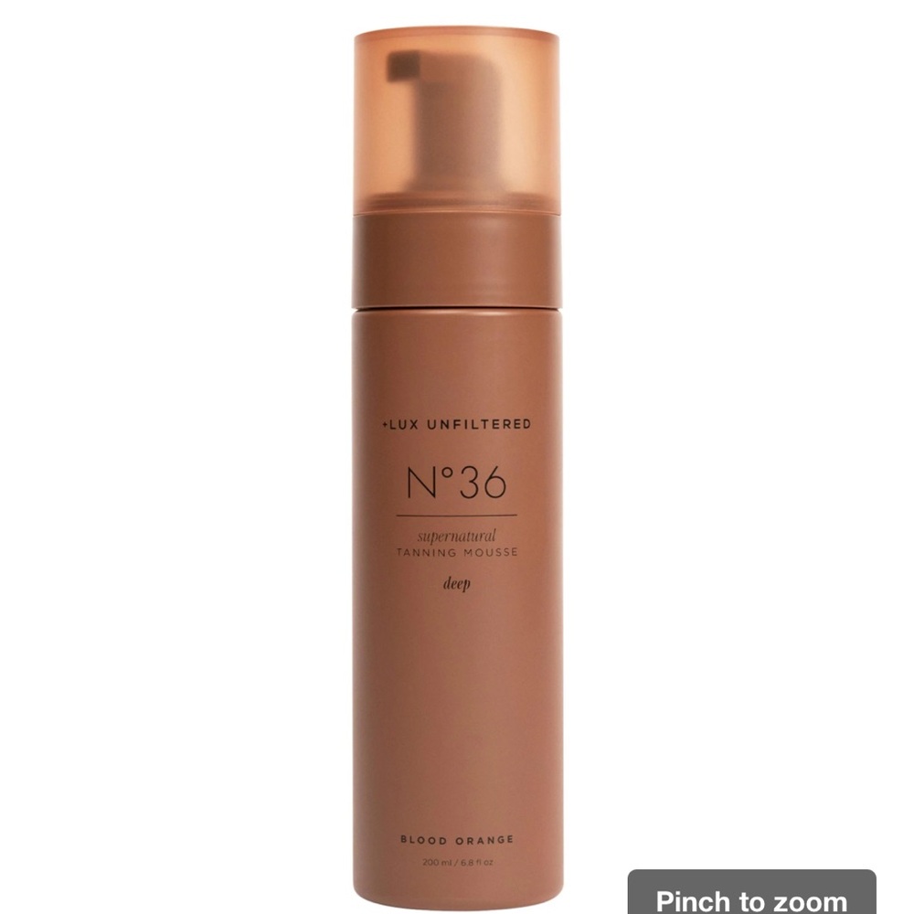 NWT Lux Unfiltered N°36 Self Tanning Mousse DEEP Blood Orange OG packaging NIB